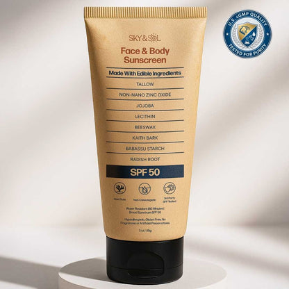 Sky and Sol Face and Body Sunscreen SPF 50